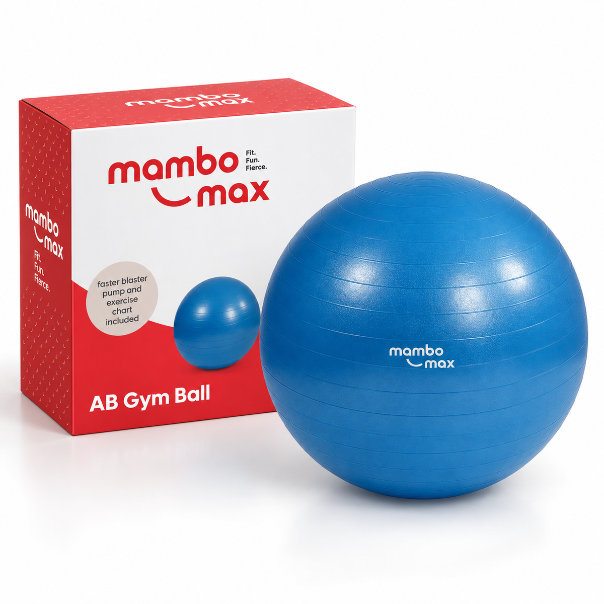 Mambo Max AB Gym Ball - Anti-Burst Fitnessbal met Pomp