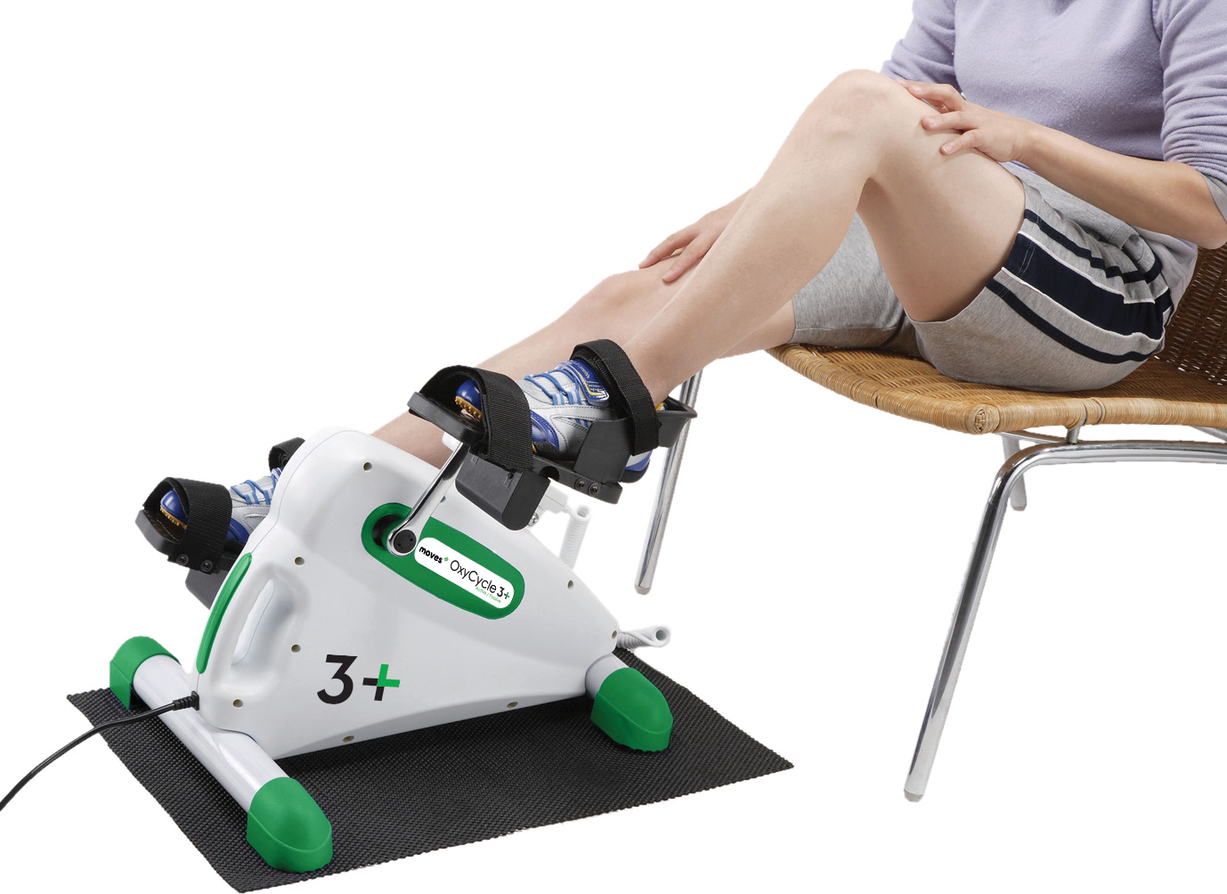 Moves Oxycycle 3+ Elektrische Stoelfiets - Actieve & Passieve Bewegingstrainer voor Armen en Benen - Mini Fietstrainer voor Thuisgebruik