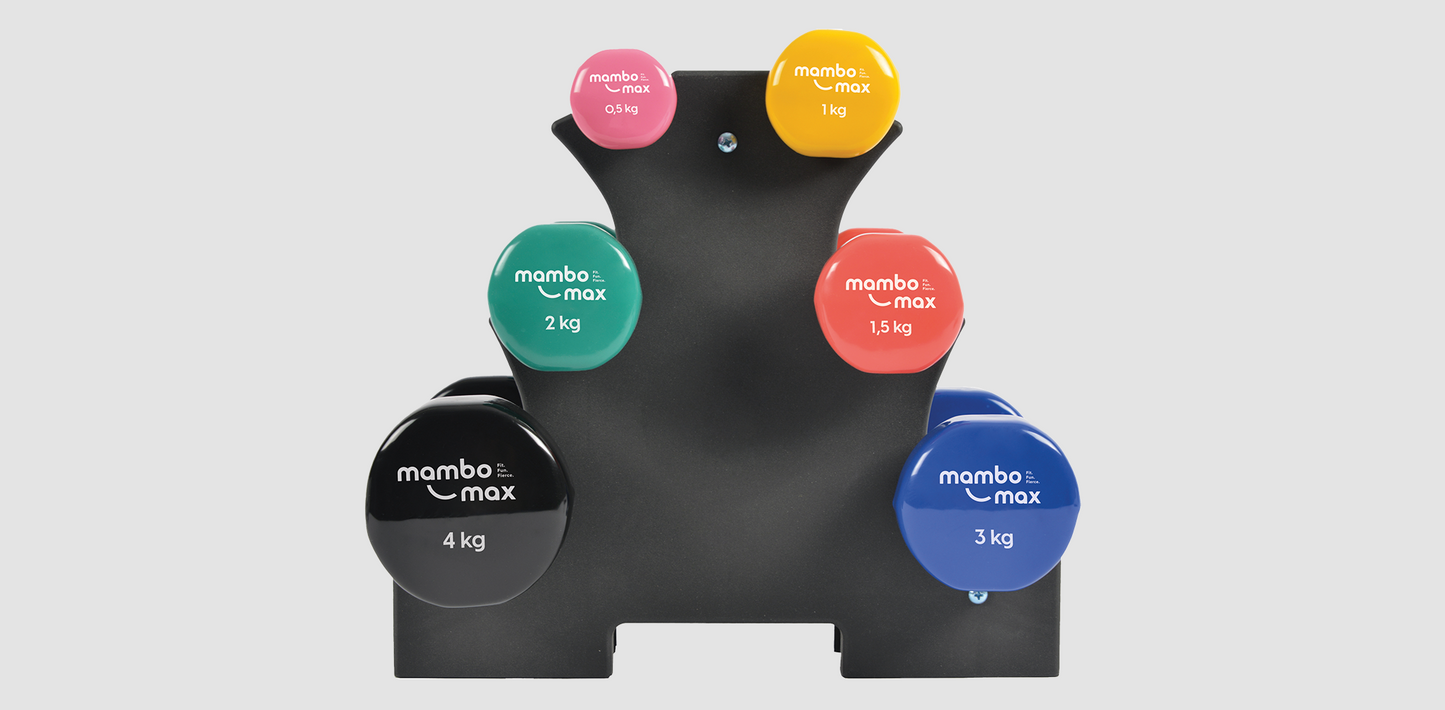 Mambo Max Coated Dumbbells | Vinyl Halters in Diverse Gewichten