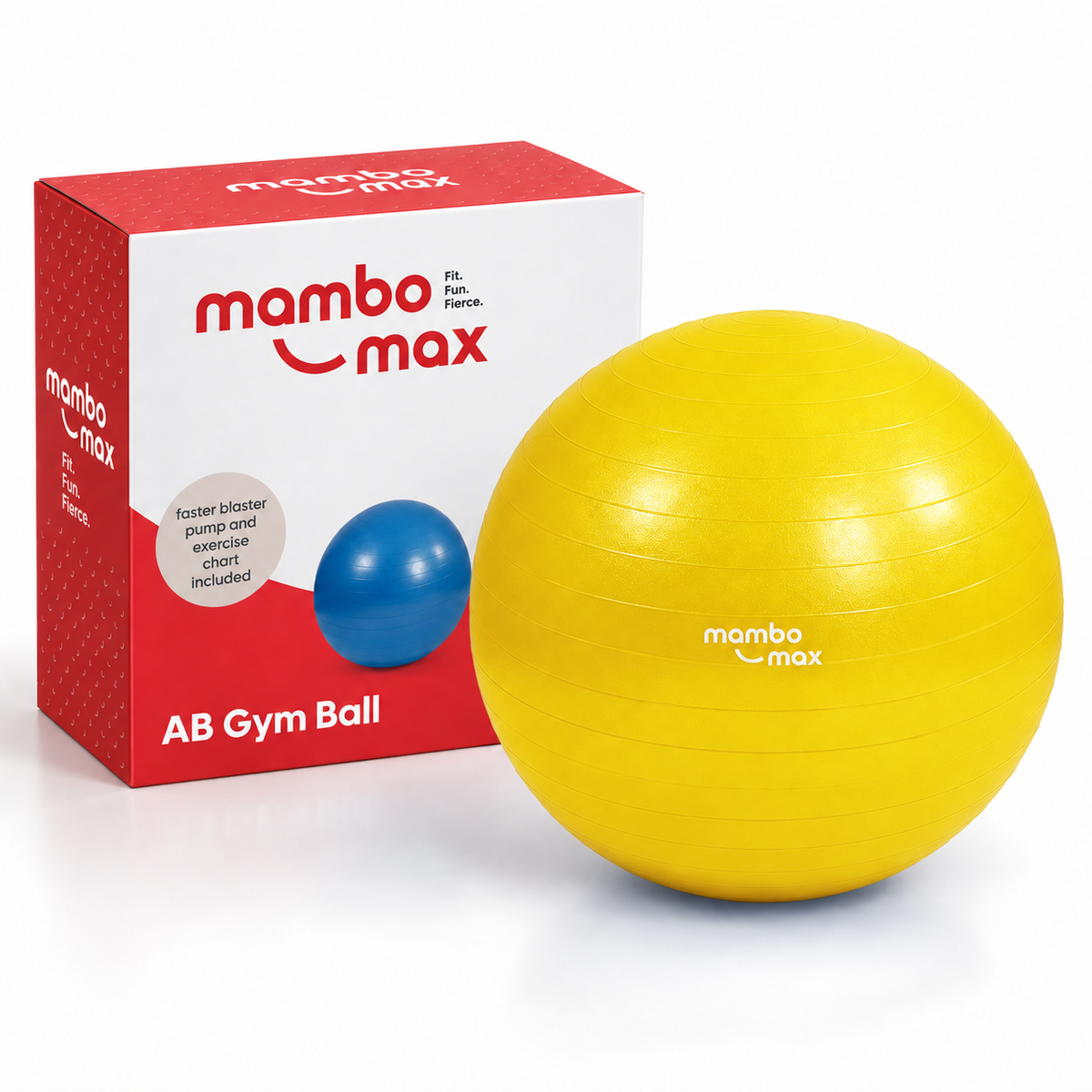 Mambo Max AB Gym Ball - Anti-Burst Fitnessbal met Pomp