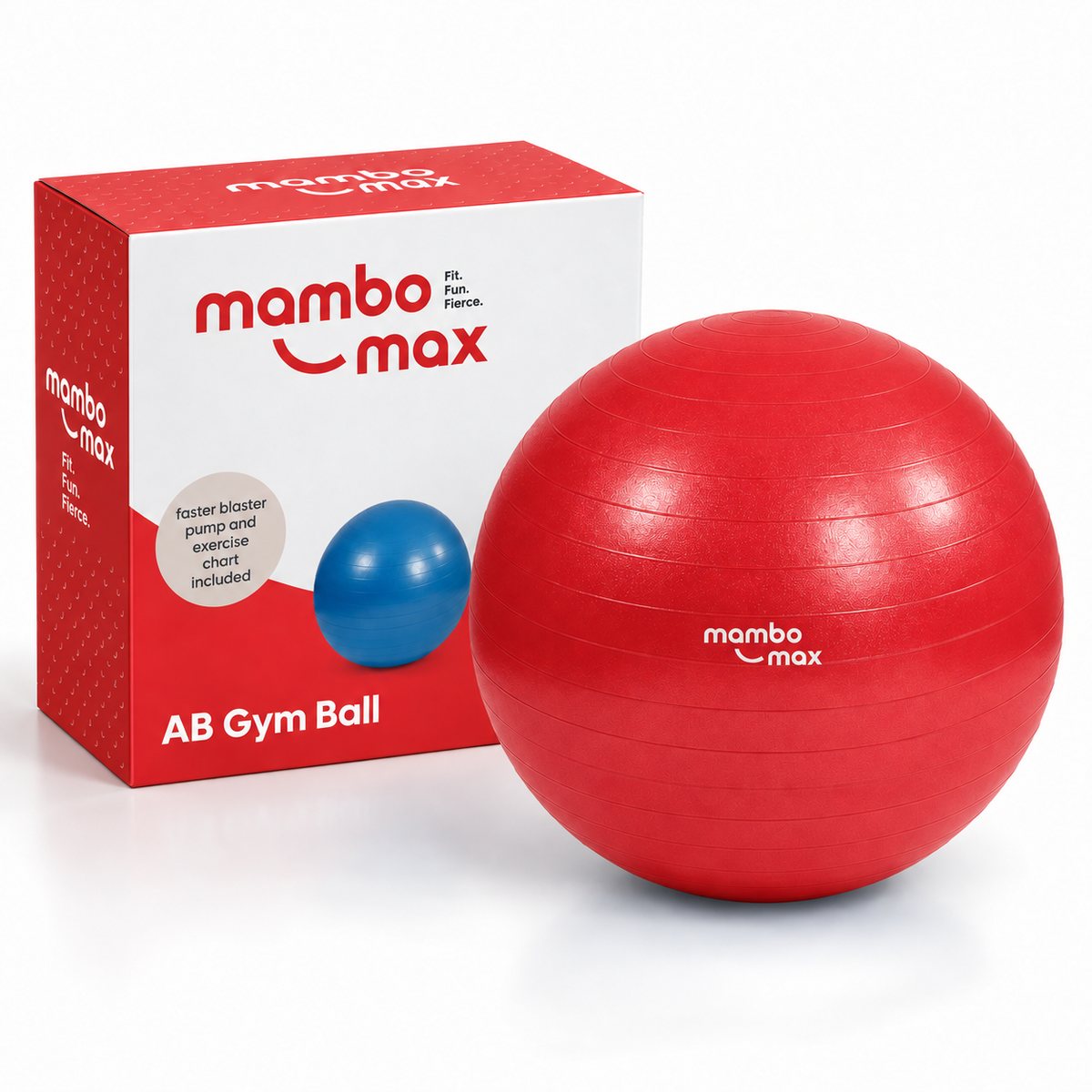 Mambo Max AB Gym Ball - Anti-Burst Fitnessbal met Pomp